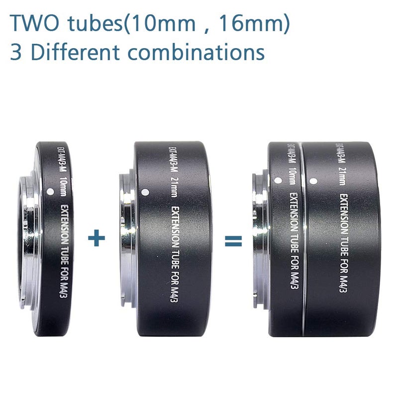 Mcoplus EXT-M4/3-M Automatic Extension Tube for Olympus Panasonic Micro 4/3 System Cameraï¼ˆ10 16 21ï¼‰ - Image 2